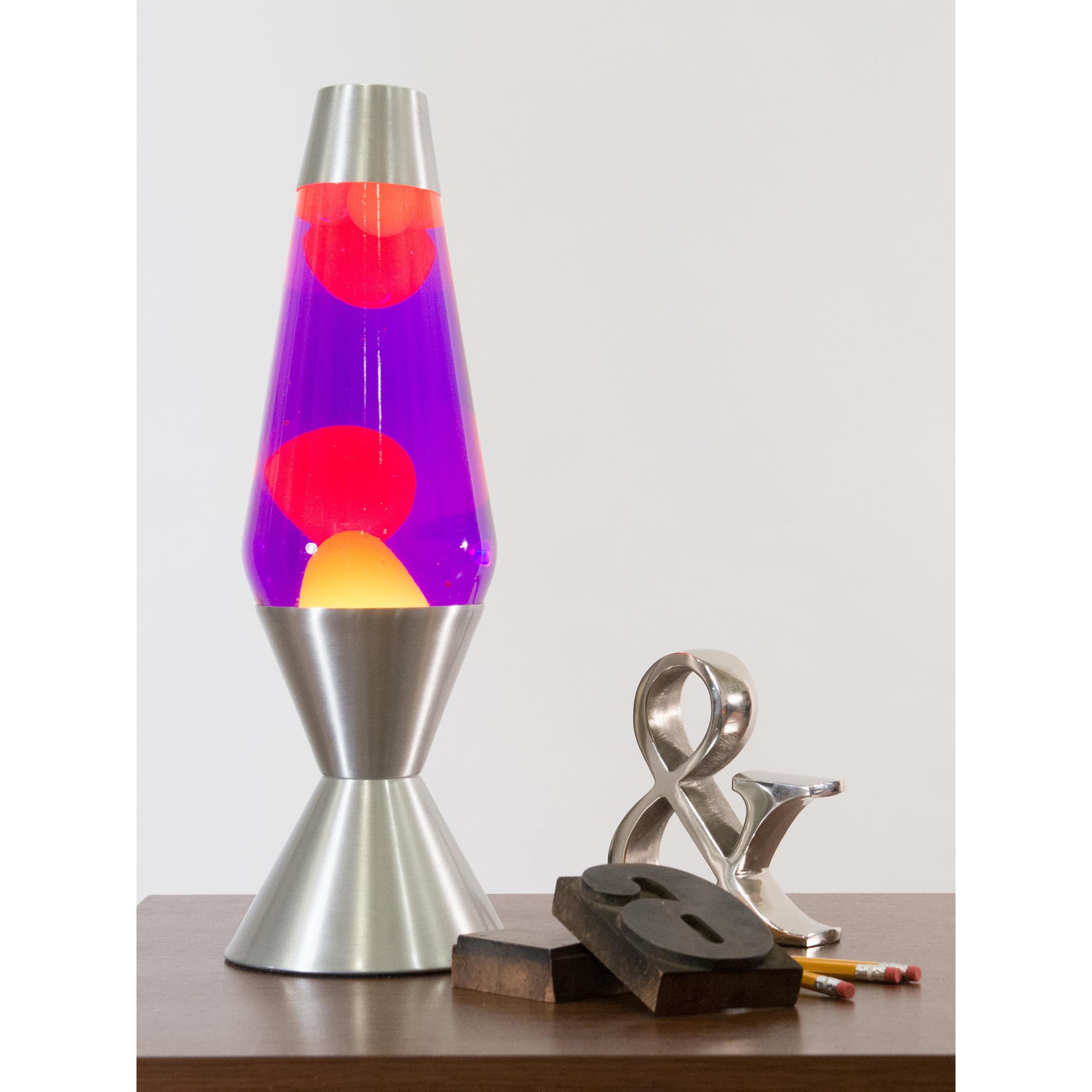 16.3″ LAMP – YELLOW/PURPLE/SILVER H1