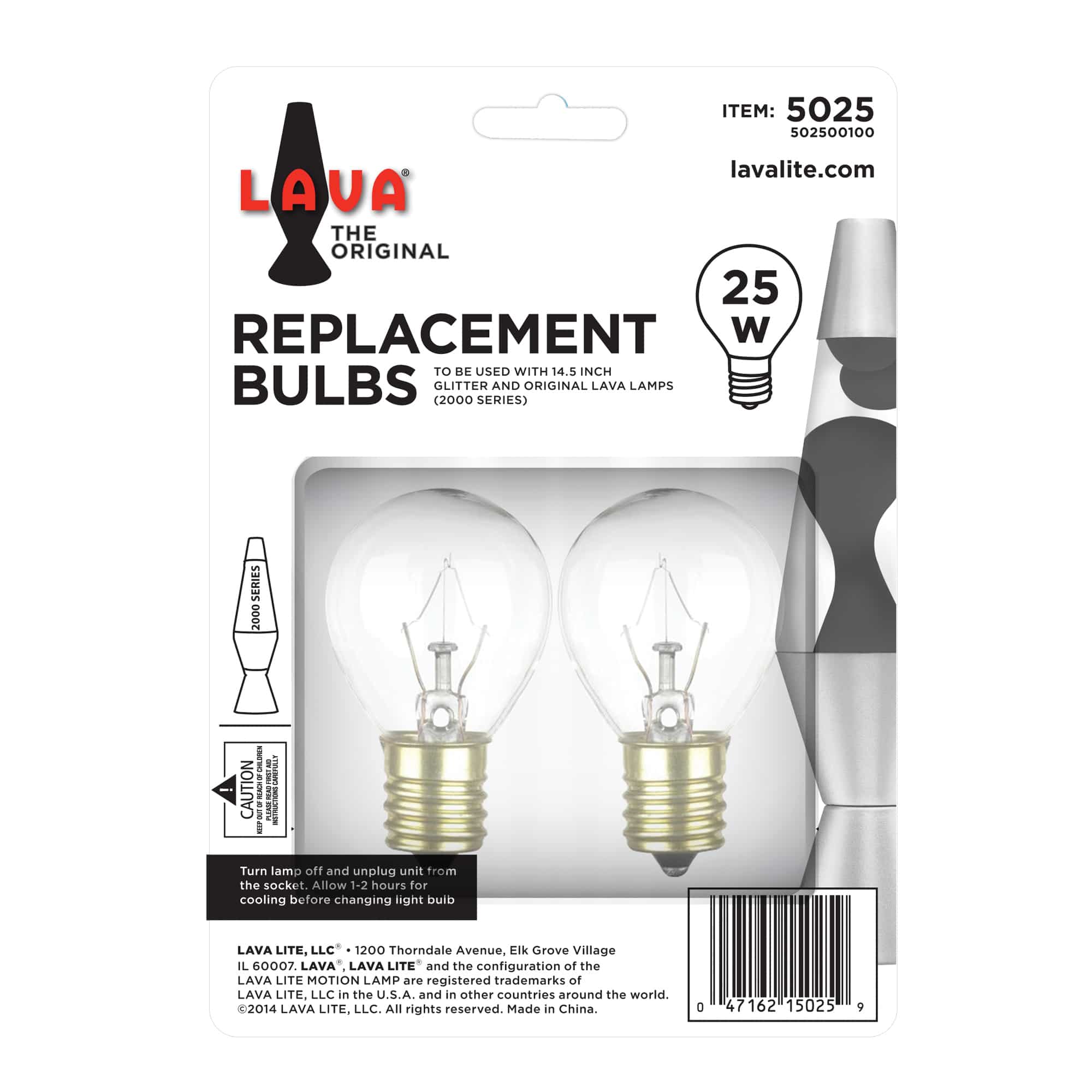 25W LAMP LIGHT BULB W/TRAY R8