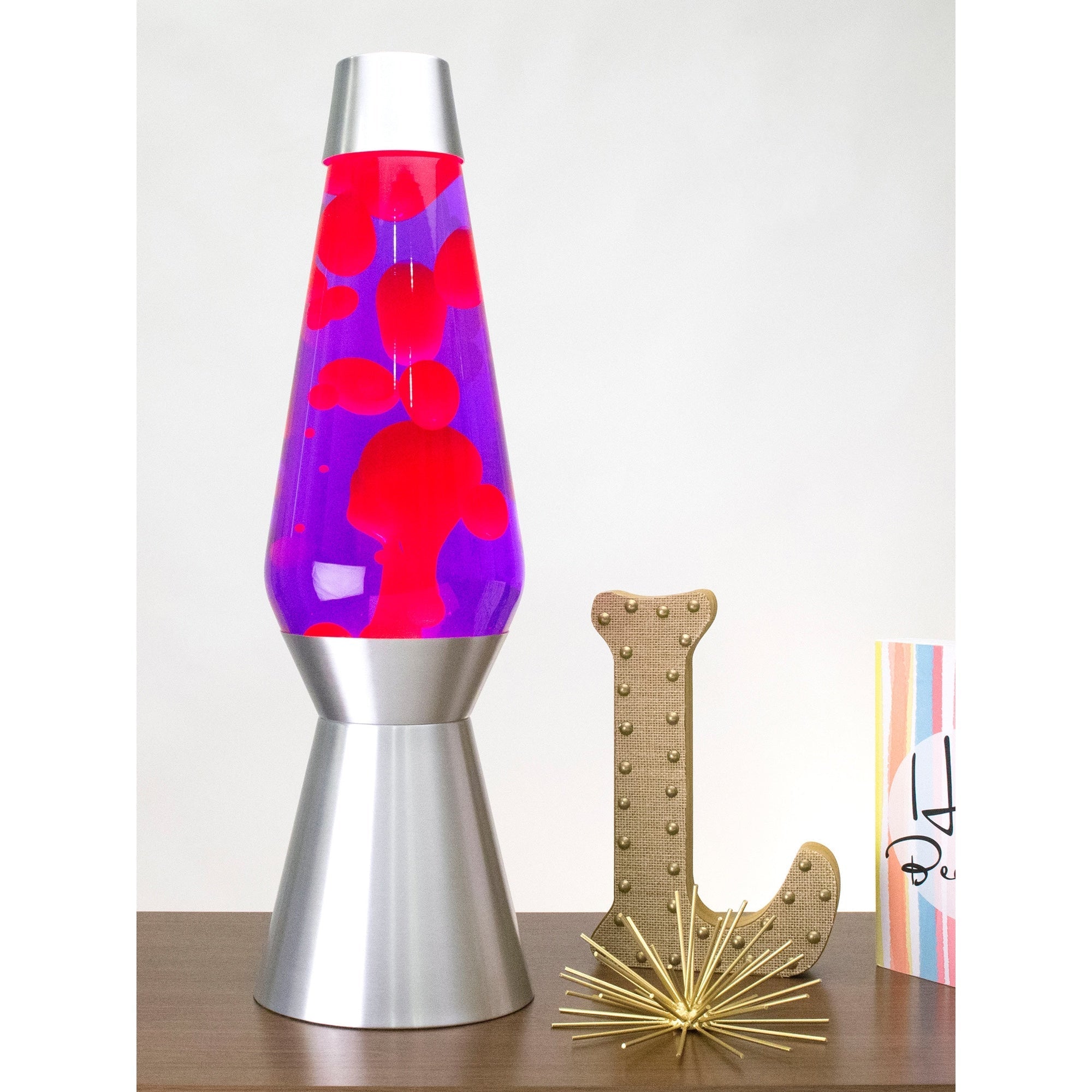 27″ LAMP GRANDE – PINK/PURPLE/SILVER B4